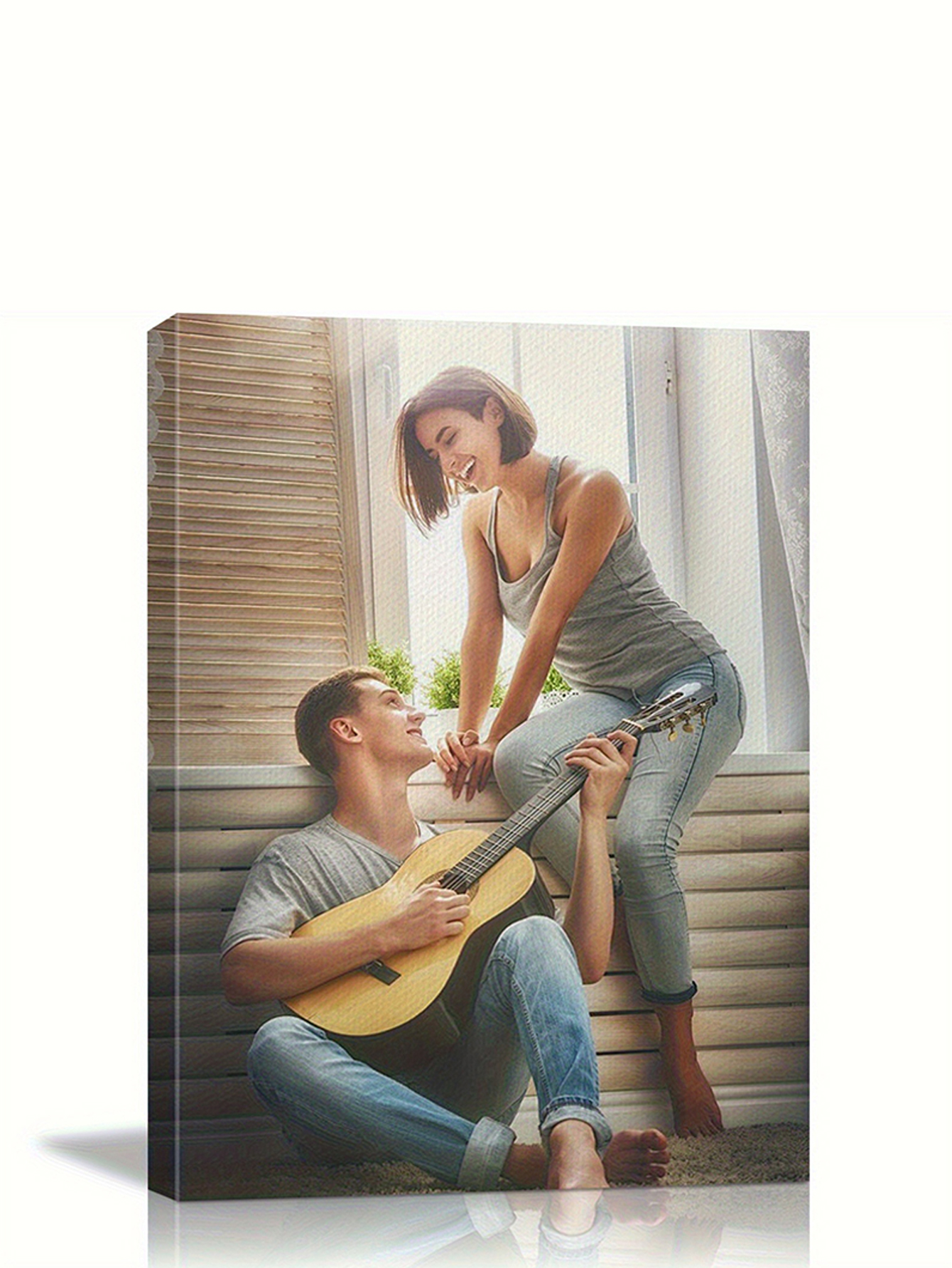 Custom Wood-Framed Canvas 2D Flat Artwork